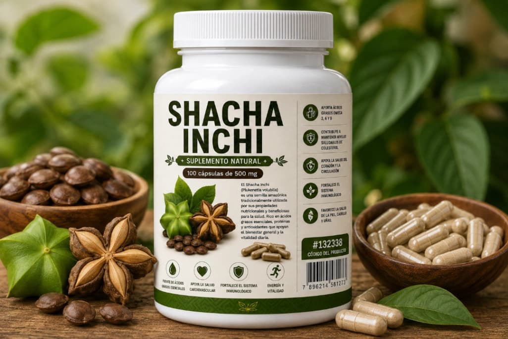 Shacha Inchi 100 cápsulas - foto 1