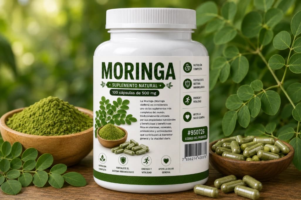 Moringa 100 cápsulas - foto 1