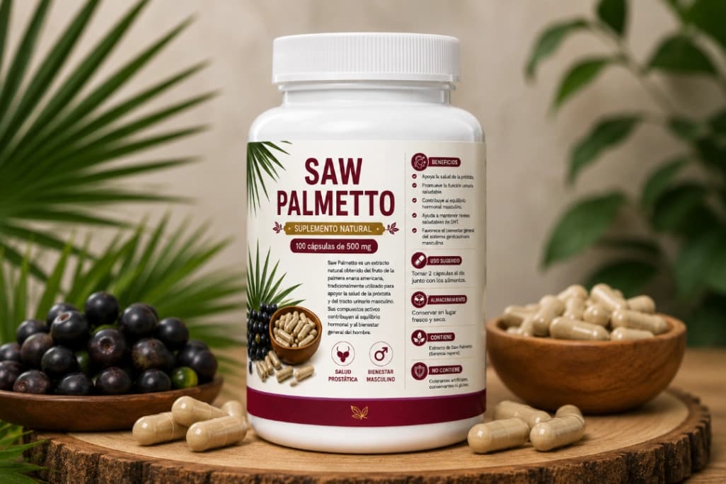Saw Palmetto 100 cápsulas - foto 1