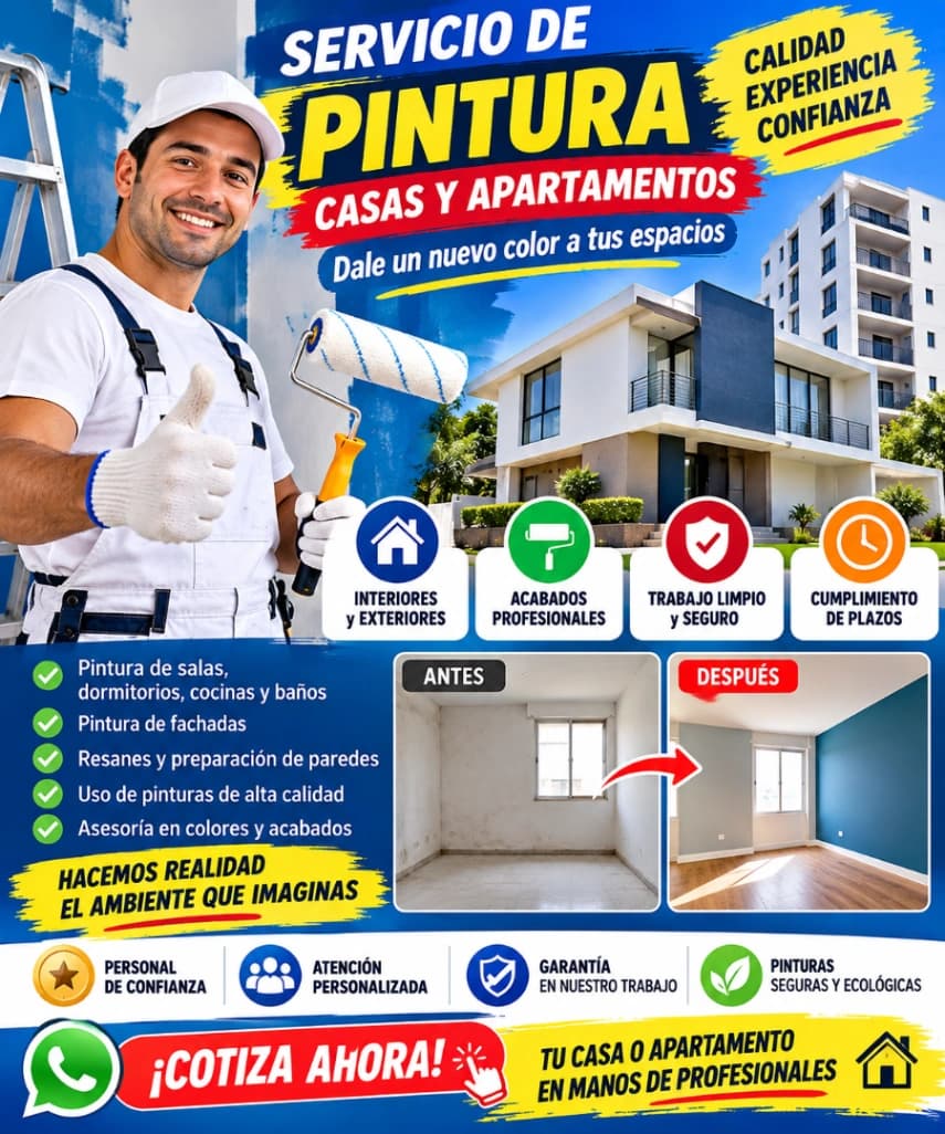 PINTURA DE APARTAMENTOS Y CASAS POR DISTRITOS - foto 1